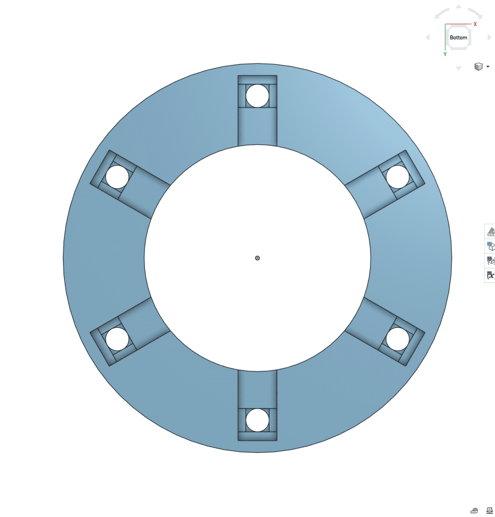 Cross Section Base Cylindrical Container