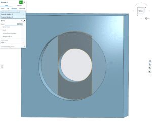 sketch 1 of counterbore hole workflow