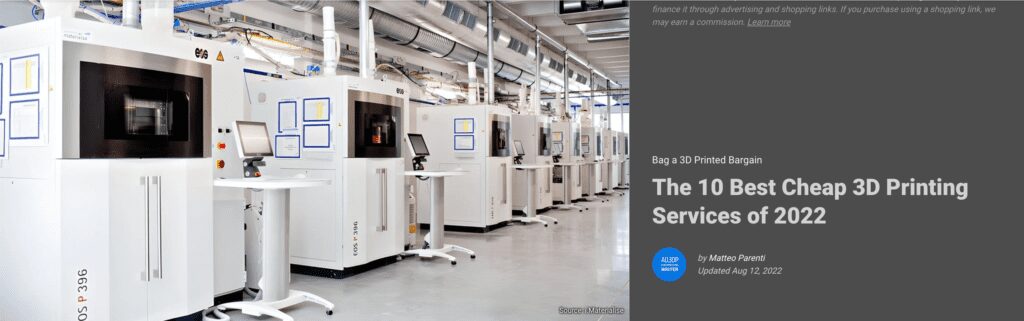 The 10 Best Cheap 3D Printing Services of 2022